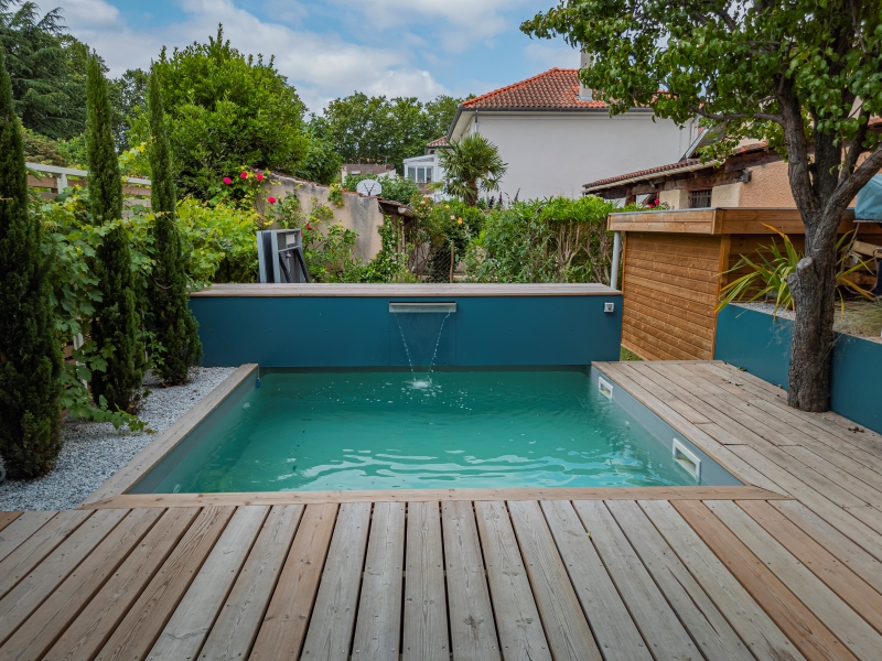 Vue sur la piscine