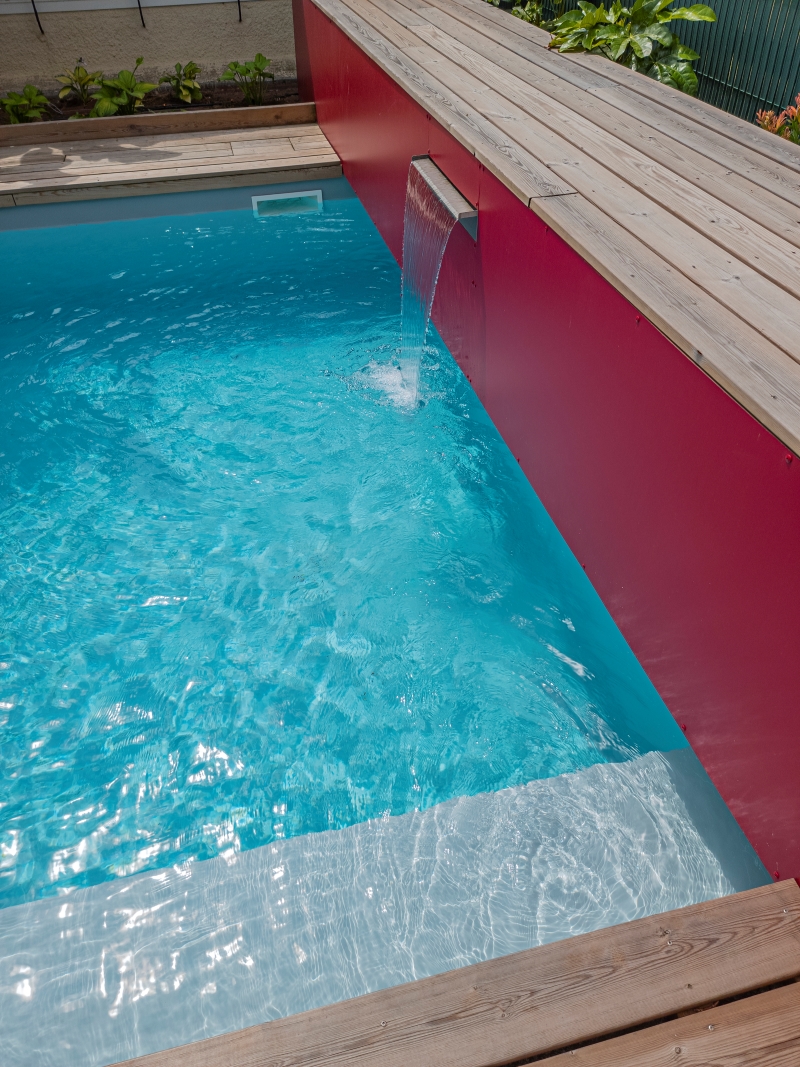 Vue sur la piscine