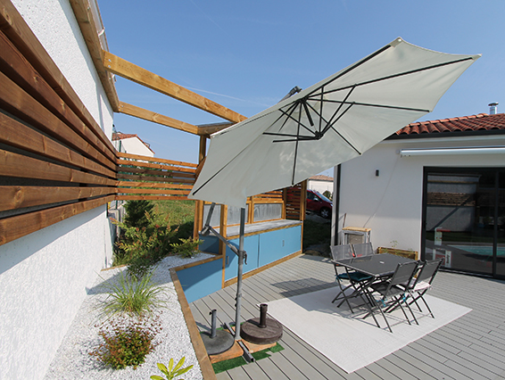 Vue sur la terrasse