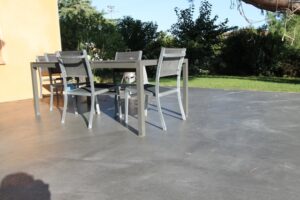 Vue sur la terrasse