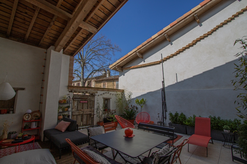Vue sur le patio