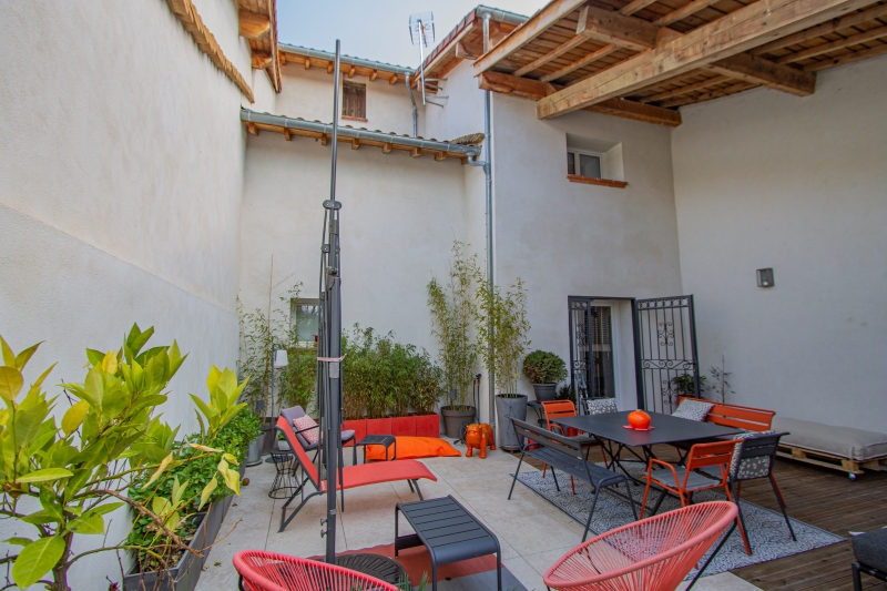 Vue sur le patio